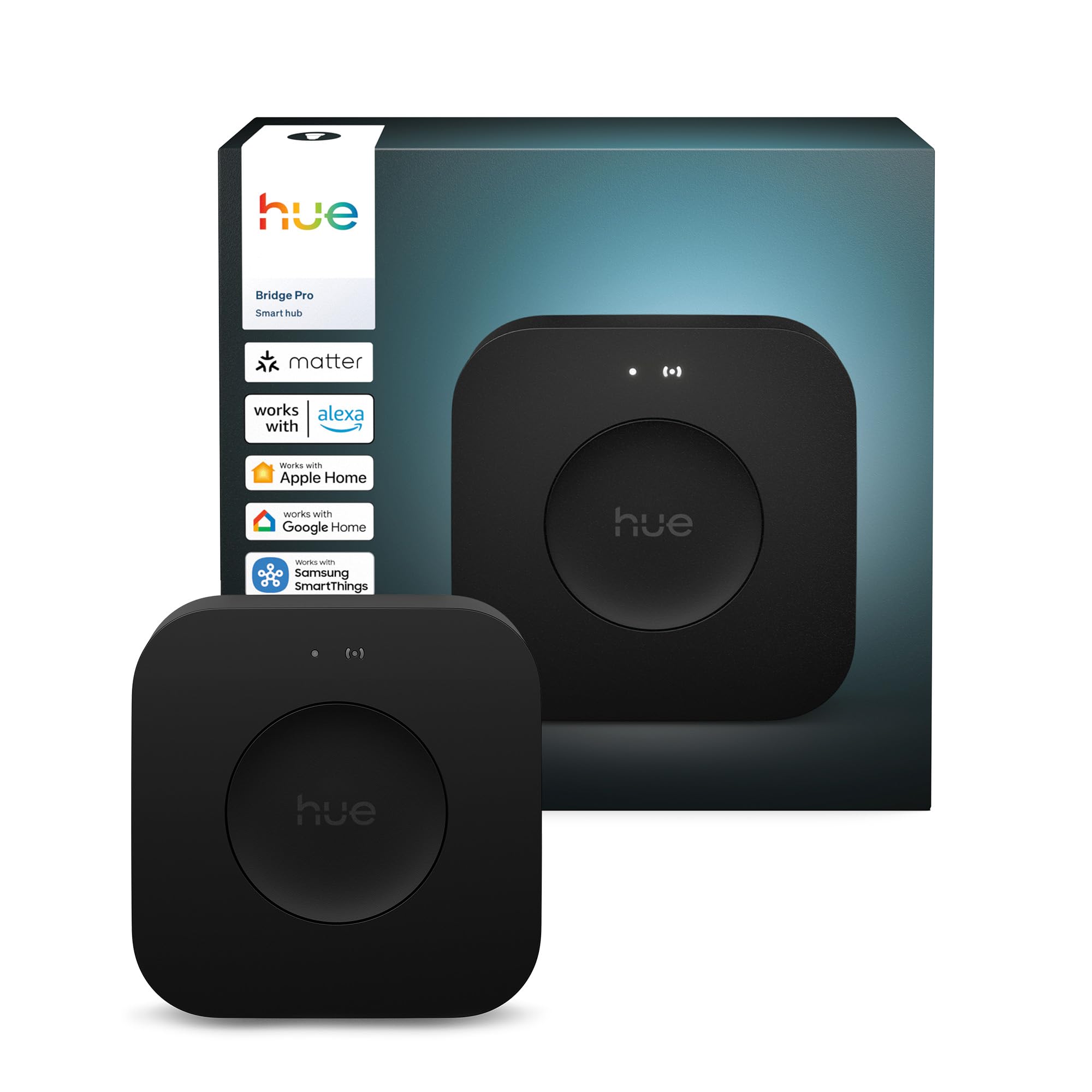 Philips Hue Bridge Pro, Smart Lighting Hub, Wireless, Advanced Encryption, Supports 150+ Lights & 50+ Accessories, Hue Bridge System Works with Apple Home detail image 1