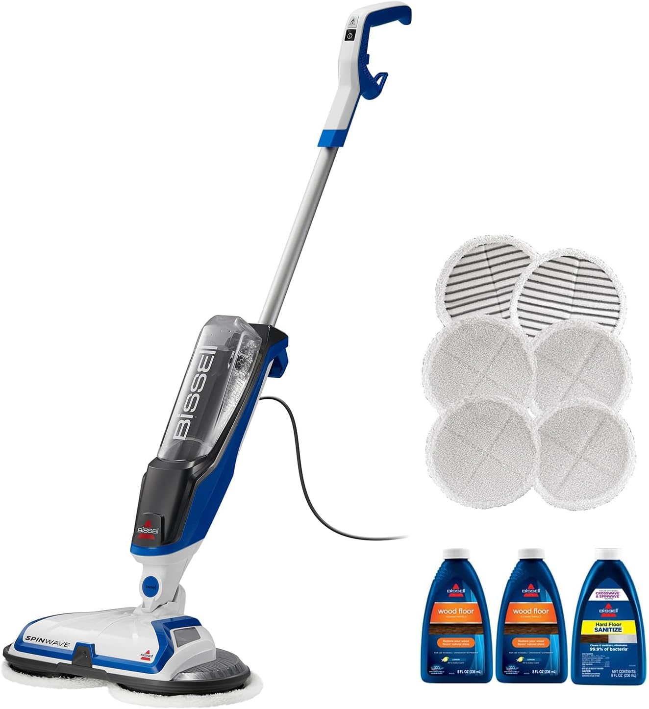 Bissell SpinWave Hard Floor Expert Corded Spin Mop Cleaner, Powerful Electric