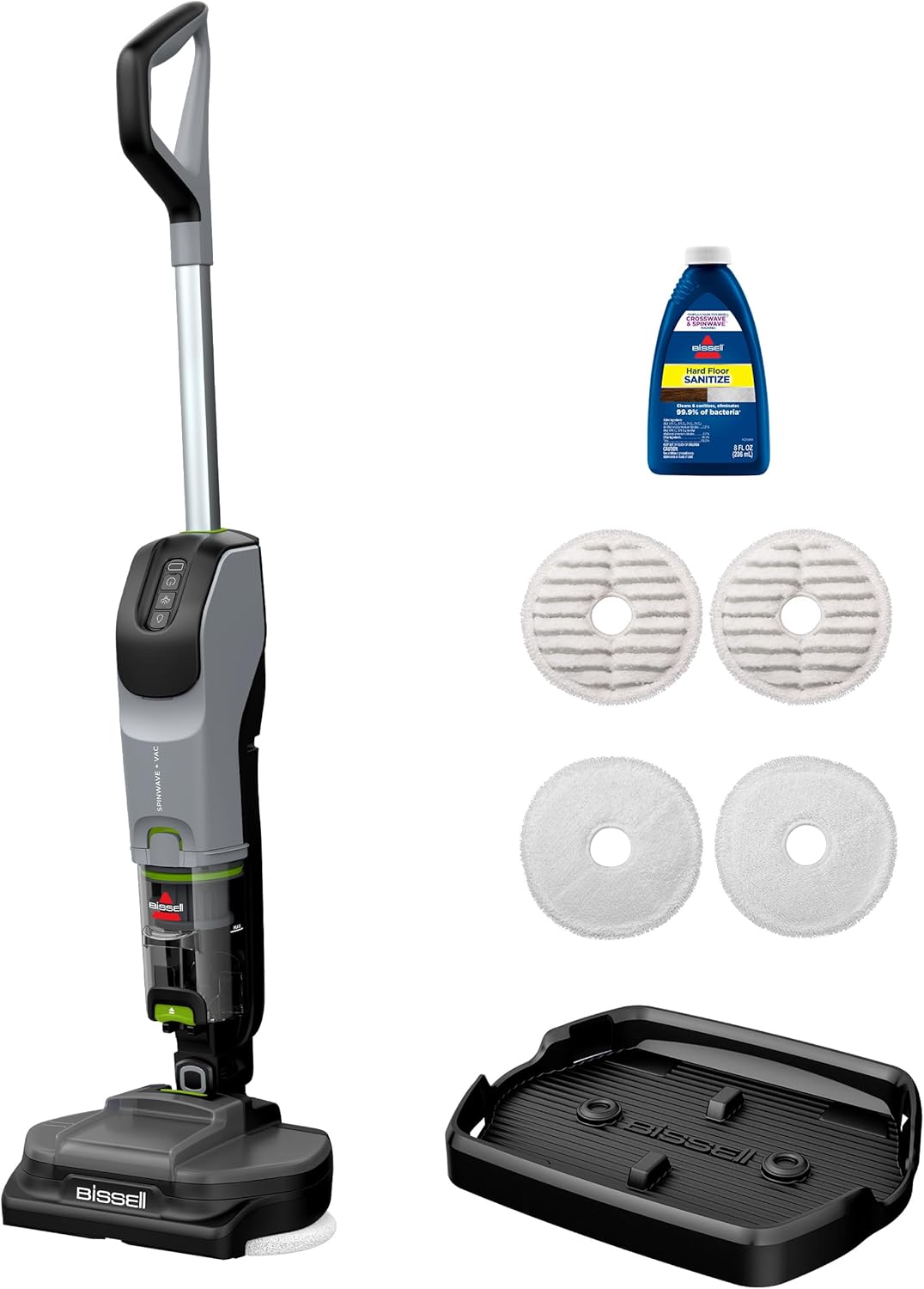 Bissell Spinwave Cordless Pet Spin Mop, 18V Electric Hard Floor Cleaner with - View 3