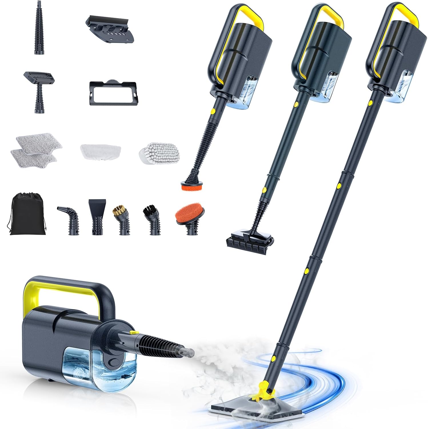 Cordless Electric Mop, Electric Spin Mop with Water Sprayer, Powerful Floor - View 3