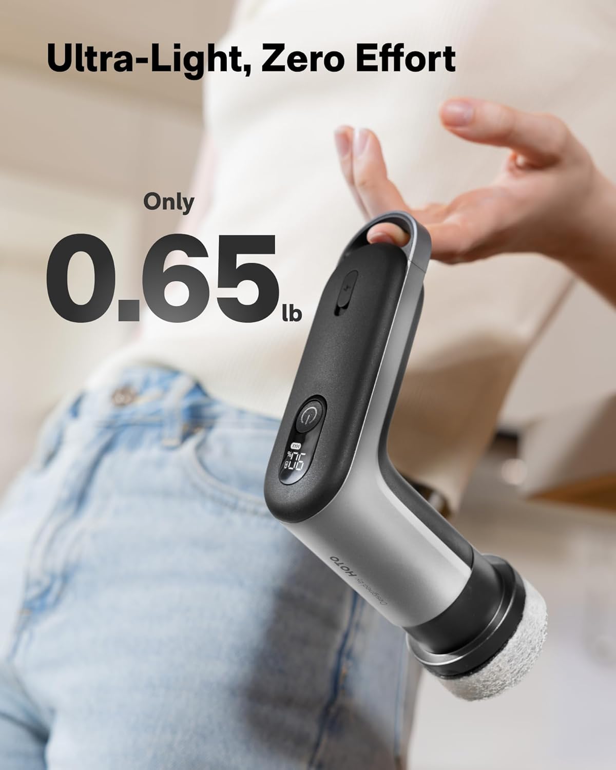 HOTO Grip™ Cordless Electric Spin Scrubber, IPX7 Waterproof, Lightweight at - View 6
