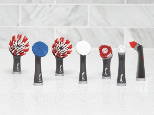 Rubbermaid Reveal Power Scrubber 18-Piece Kit, Cordless Electric Battery Powered Scrub Brush, Water Resistant, for Home/Kitchen/Bathroom/Grout/Tile/Shower/Tub detail 7