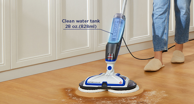 Bissell SpinWave Hard Floor Expert Corded Spin Mop Cleaner, Powerful Electric Floor Cleaner with Washable Pads for Effortless Deep Cleaning on Sealed Floors, 20393 detail 7