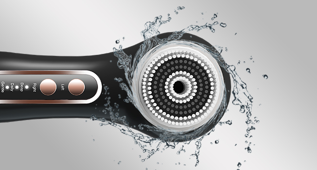 UMICKOO Electric Facial Cleansing Brush, 2-Way Rotating Face Scrubber for Daily & Deep Cleaning, 3 Modes, 5 Brush Heads, Rechargeable, IPX7 Waterproof for All Skin Types detail 2