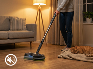 BLONEX Cordless Electric Mop with Spray & Detachable Water Tank, Lightweight Electric Spin Mop with Headlights for Hardwood Tile Laminate Floors, Long-Lasting Battery, Self-Propelled Floor Cleaner detail 7