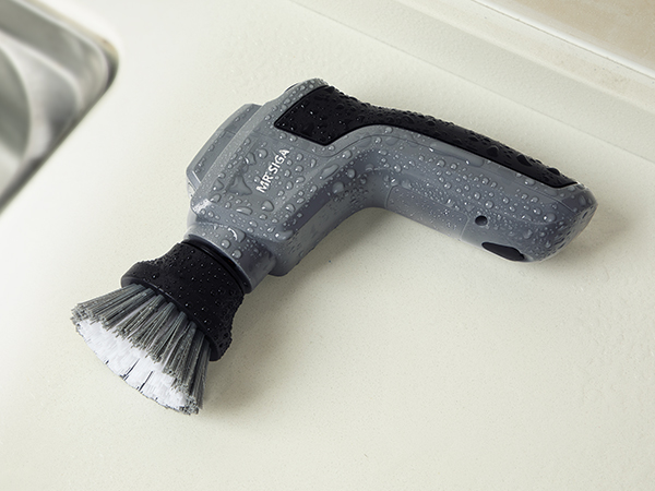 MR.SIGA Electric Spin Scrubber for Kitchen and Bathroom Cleaning, Waterproof Rechargeable Cordless Spin Scrubber with 5 Replaceable Cleaning Brushes and Pads detail 4