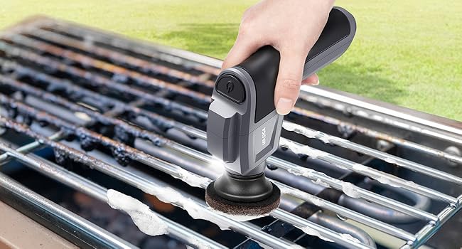 MR.SIGA Electric Spin Scrubber for Kitchen and Bathroom Cleaning, Waterproof Rechargeable Cordless Spin Scrubber with 5 Replaceable Cleaning Brushes and Pads detail 13