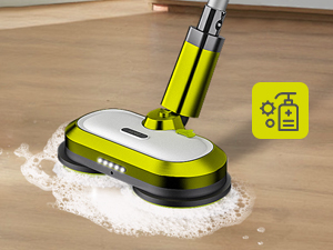 VMAI Cordless Electric Mop with Water Spray & Detachable Battery, Rechargeable Floor Spin Mop & Scrubber with LED Headlights, Washable Pads, Lightweight for Hardwood Tile Marble Floor Cleaning detail 13