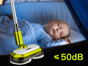 VMAI Cordless Electric Mop with Water Spray & Detachable Battery, Rechargeable Floor Spin Mop & Scrubber with LED Headlights, Washable Pads, Lightweight for Hardwood Tile Marble Floor Cleaning detail 15