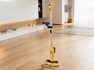 qimedo 6000mAh Battery Cordless Electric Mop M3 Pro, 800RPM Electric Power Scrubber & Mops for Floor Cleaning, Automatic Spin Mops with Smart Display,Rotating Mop with LED Light & Water Spray detail 10