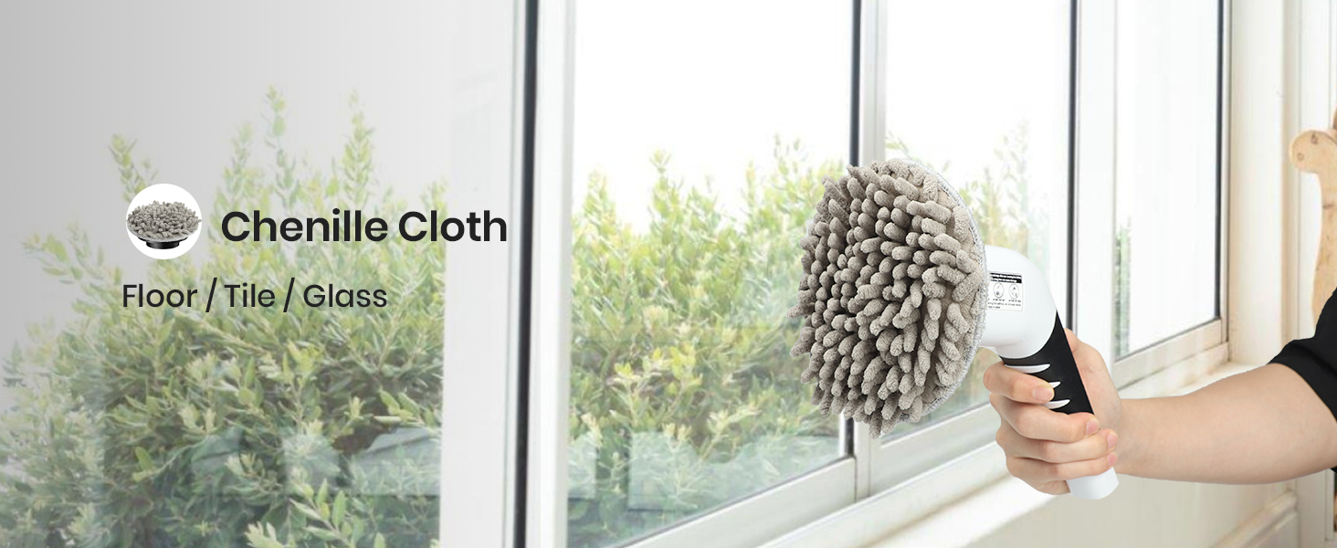 Electric Spin Scrubber, 2025 New Cordless Shower Cleaning Brush with 8 Replaceable Brush Heads, 3 Adjustable Speeds, and Adjustable Extension Handle for Bathroom Floor Tile detail 9