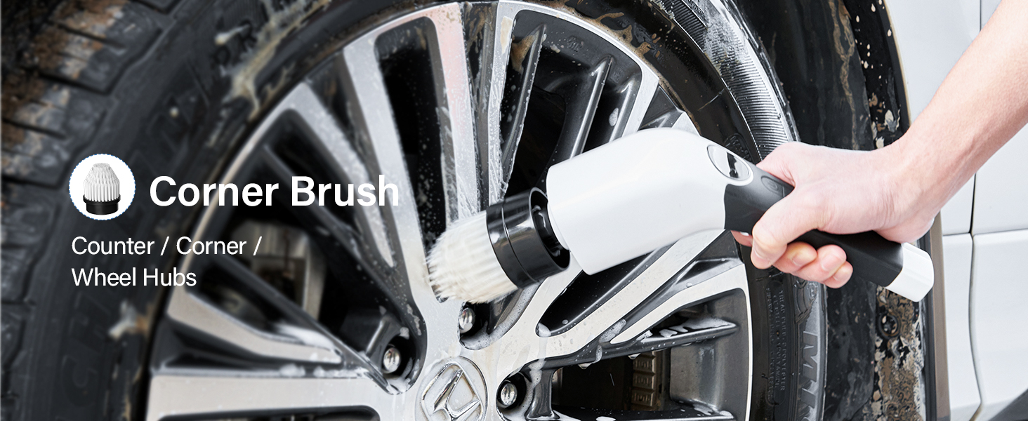Electric Spin Scrubber, 2025 New Cordless Shower Cleaning Brush with 8 Replaceable Brush Heads, 3 Adjustable Speeds, and Adjustable Extension Handle for Bathroom Floor Tile detail 10