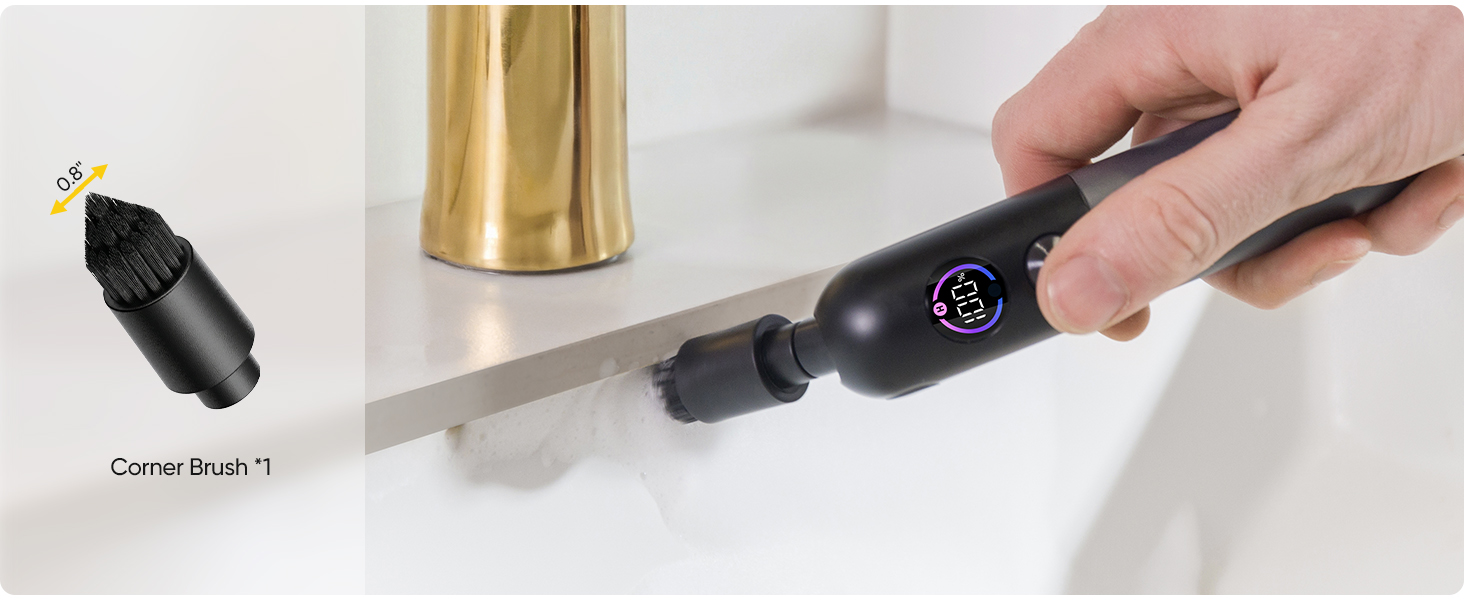 Fanttik Flip G10 Nano HomeCare Cordless Electric Spin Scrubber, 360° High-Torque Rotation, 2-Speed & 3-Angle, IPX7 Waterproof Cleaning Brush with 15 Brush Heads for Grout, Tiles, Sinks, Crevices detail 3