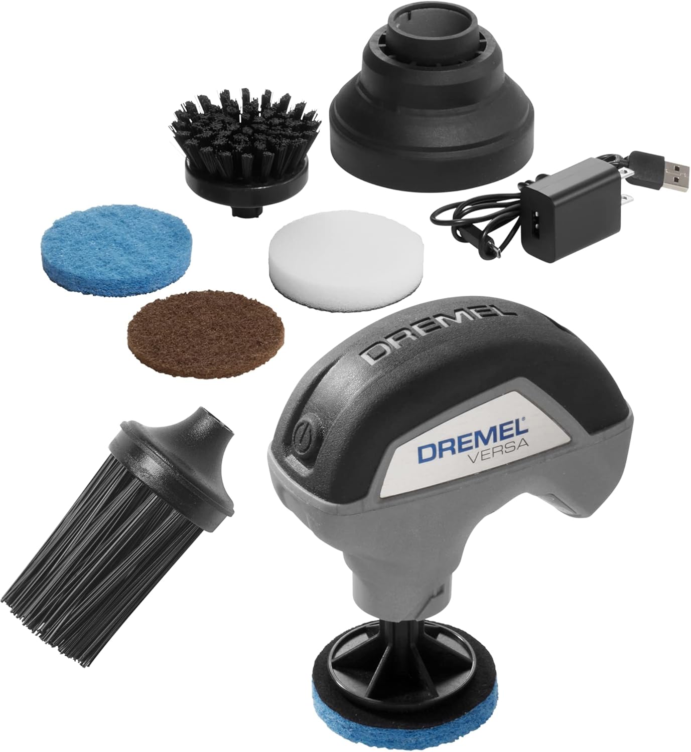 Dremel Versa Power Scrubber Kit with 5 Scrub Daddy Cleaning Sponge Pads - Waterproof Cordless Electric Spin Scrubber, High Speed, Multi-Surface Cleaning for Kitchen, Household, and Bathroom, PC10-07 detail 12