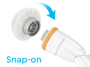 Electric Spin Scrubber, KIKOLIN 380RPM High Speed Power Scrubber, Cordless Cleaning Brush 2 Speeds for Bathroom, Tub, Shower, Floor with 4 Replaceable Brush Heads and Adjustable Extension Long Handle detail 9