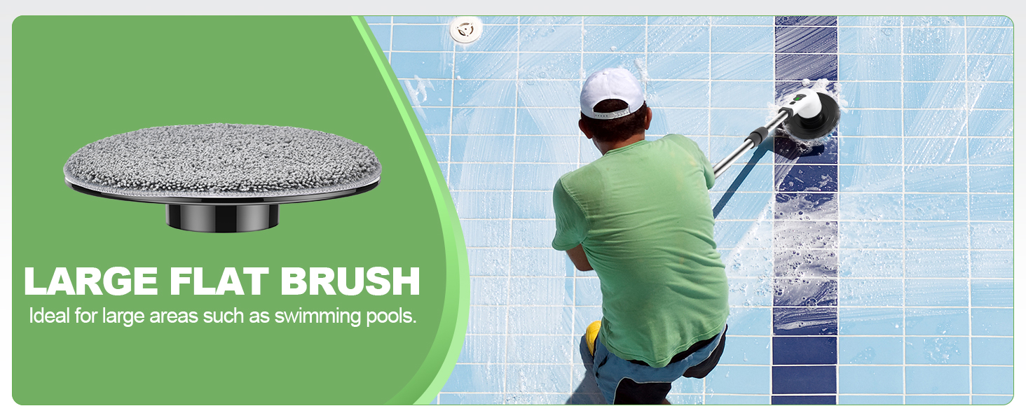 Electric Spin Scrubber, PX7 Waterproof for Floor Tub Tile Car, O-White. detail 5