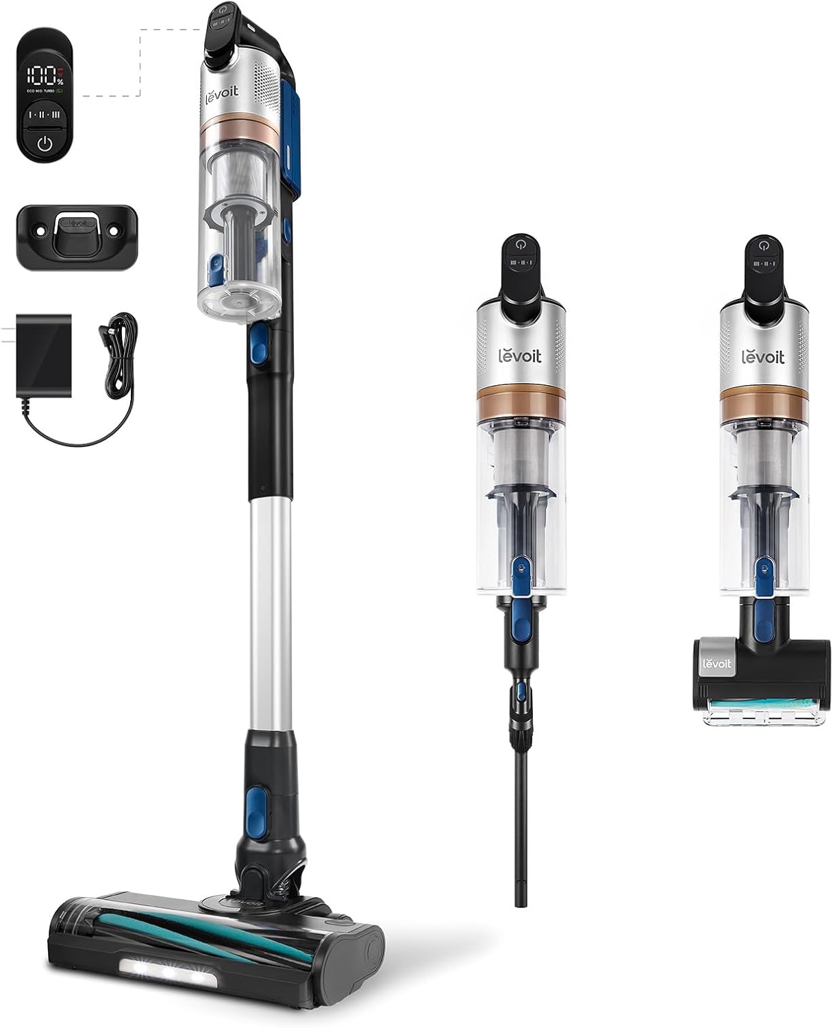 LEVOIT Cordless Vacuum Cleaner, Stick Vac with Tangle-Resistant Design, Up to