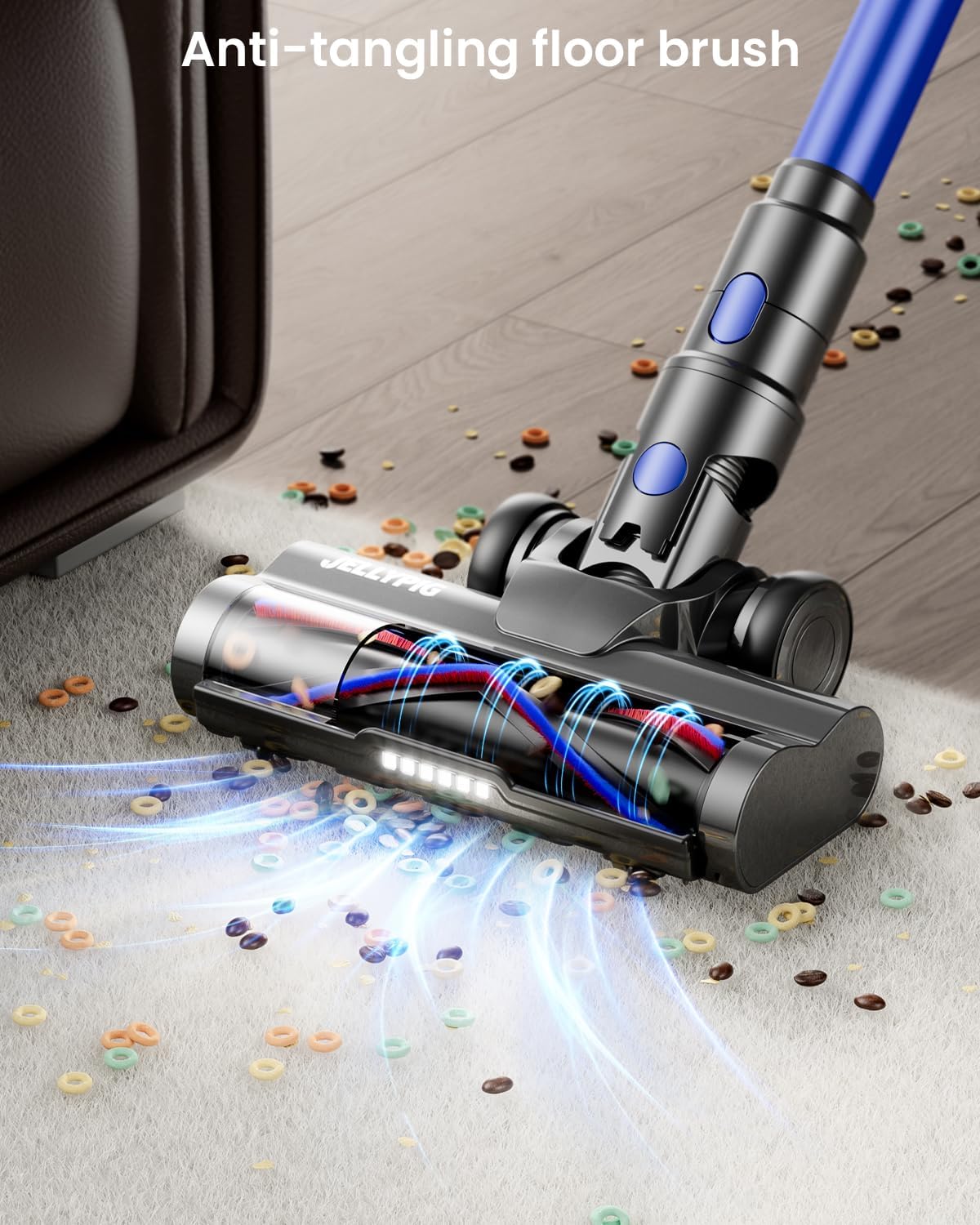 Cordless Vacuum Cleaner, Upgraded 650W 55KPA 70Mins Cordless Stick Vacuum - View 6