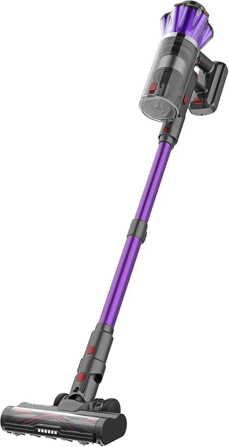 Cordless Vacuum Cleaner, 650W 55Kpa 70Mins Cordless Stick Vacuum with Hurricane