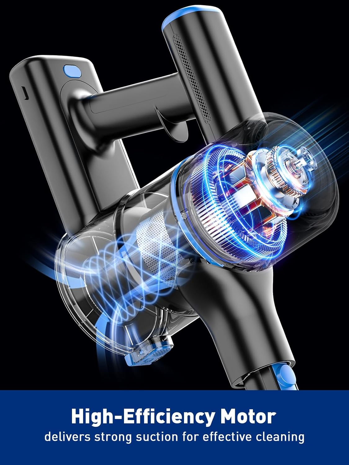 VOKENE Cordless Vacuum Cleaner, 8 in 1 Powerful Suction Lightweight Vacuum - View 5