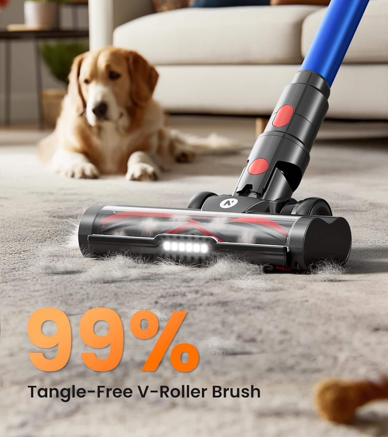 NADALY Cordless Vacuum Cleaner, 550W 45Kpa 65Mins Vacuum Cleaners for Home, - View 5