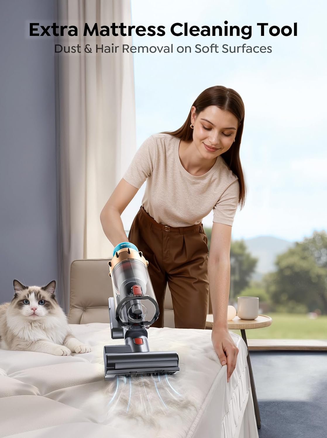 Cordless Vacuum Cleaner, 55KPA 650W 70Mins Stick Vacuum Cleaners for Home with - View 4