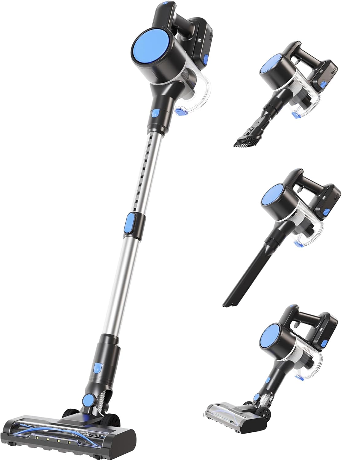 NEWBULIG Cordless Vacuum Cleaner, Removable Stick Vacuum with LED Touch Screen, - View 5