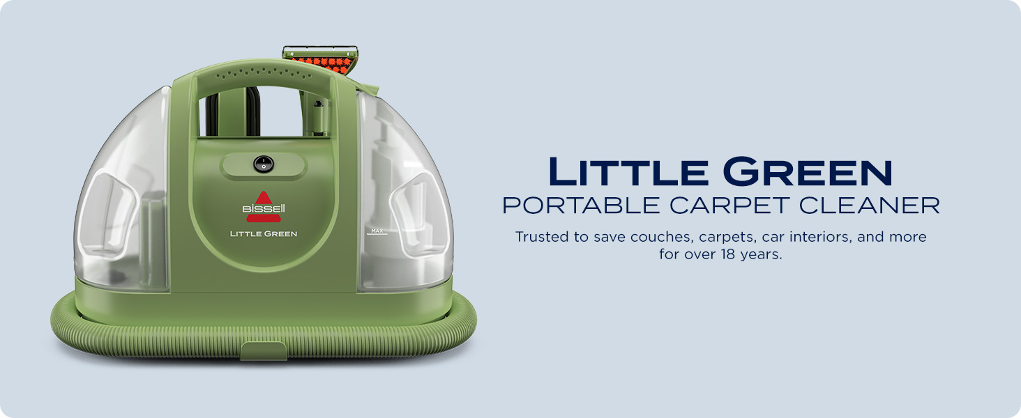 BISSELL Little Green Multi-Purpose Portable Carpet and Upholstery Cleaner, Car and Auto Detailer, with Exclusive Specialty Tools, Green, 1400B detail 1
