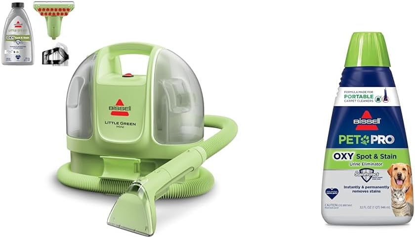 BISSELL Little Green Multi-Purpose Portable Carpet and Upholstery Cleaner, Car and Auto Detailer, with Exclusive Specialty Tools, Green, 1400B detail 12