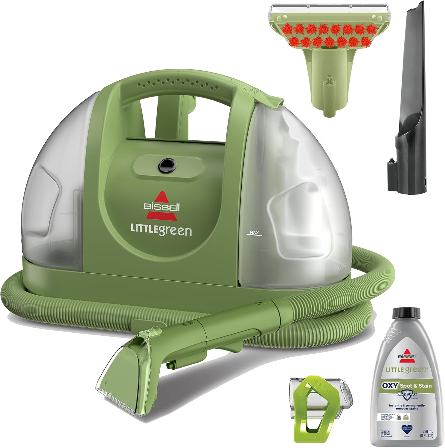 BISSELL Little Green Multi-Purpose Portable Carpet and Upholstery Cleaner, Car and Auto Detailer, with Exclusive Specialty Tools, Green, 1400B detail 16