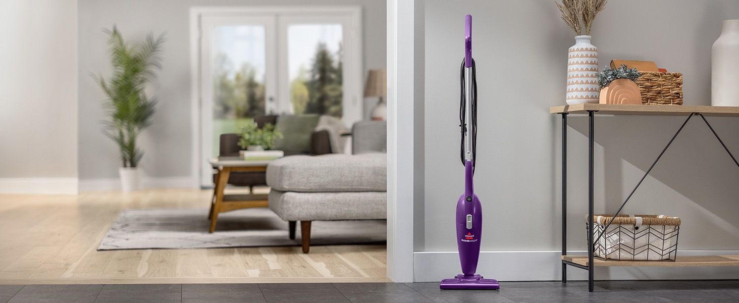 Bissell 2033M Featherweight Stick Lightweight Bagless Vacuum and Electric Broom with Crevice Tool for Hard Floors and Carpets, Black detail 1