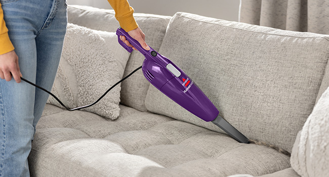 Bissell 2033M Featherweight Stick Lightweight Bagless Vacuum and Electric Broom with Crevice Tool for Hard Floors and Carpets, Black detail 3