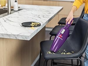 Bissell 2033M Featherweight Stick Lightweight Bagless Vacuum and Electric Broom with Crevice Tool for Hard Floors and Carpets, Black detail 7