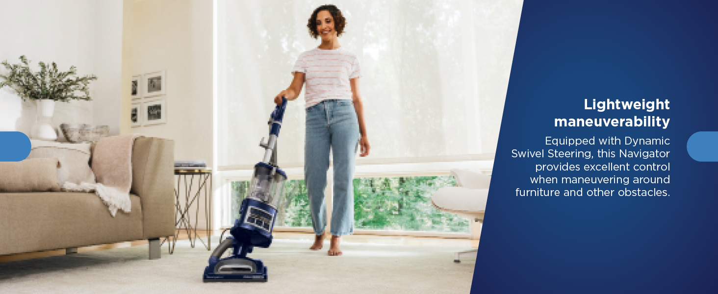 Shark Upright Vacuum, Navigator Lift-Away Deluxe with Large Dust Cup Capacity, HEPA Filter, Swivel Steering, Upholstery Tool & Crevice Tool, Blue, NV360 detail 9