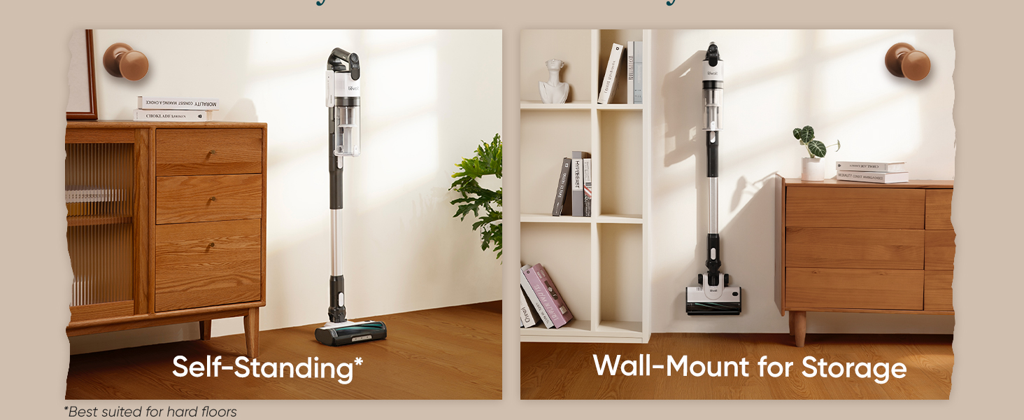 LEVOIT Cordless Vacuum Cleaner, Stick Vac with Tangle-Resistant Design, Up to 50 Minutes, Powerful Suction, Rechargeable, Lightweight, and Versatile for Carpet, Hard Floor, Pet Hair, LVAC-200 detail 7