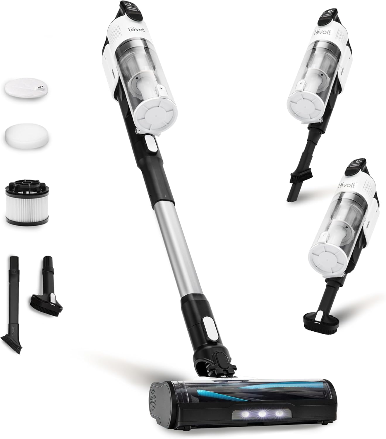 LEVOIT Cordless Vacuum Cleaner, Stick Vac with Tangle-Resistant Design, Up to 50 Minutes, Powerful Suction, Rechargeable, Lightweight, and Versatile for Carpet, Hard Floor, Pet Hair, LVAC-200 detail 12
