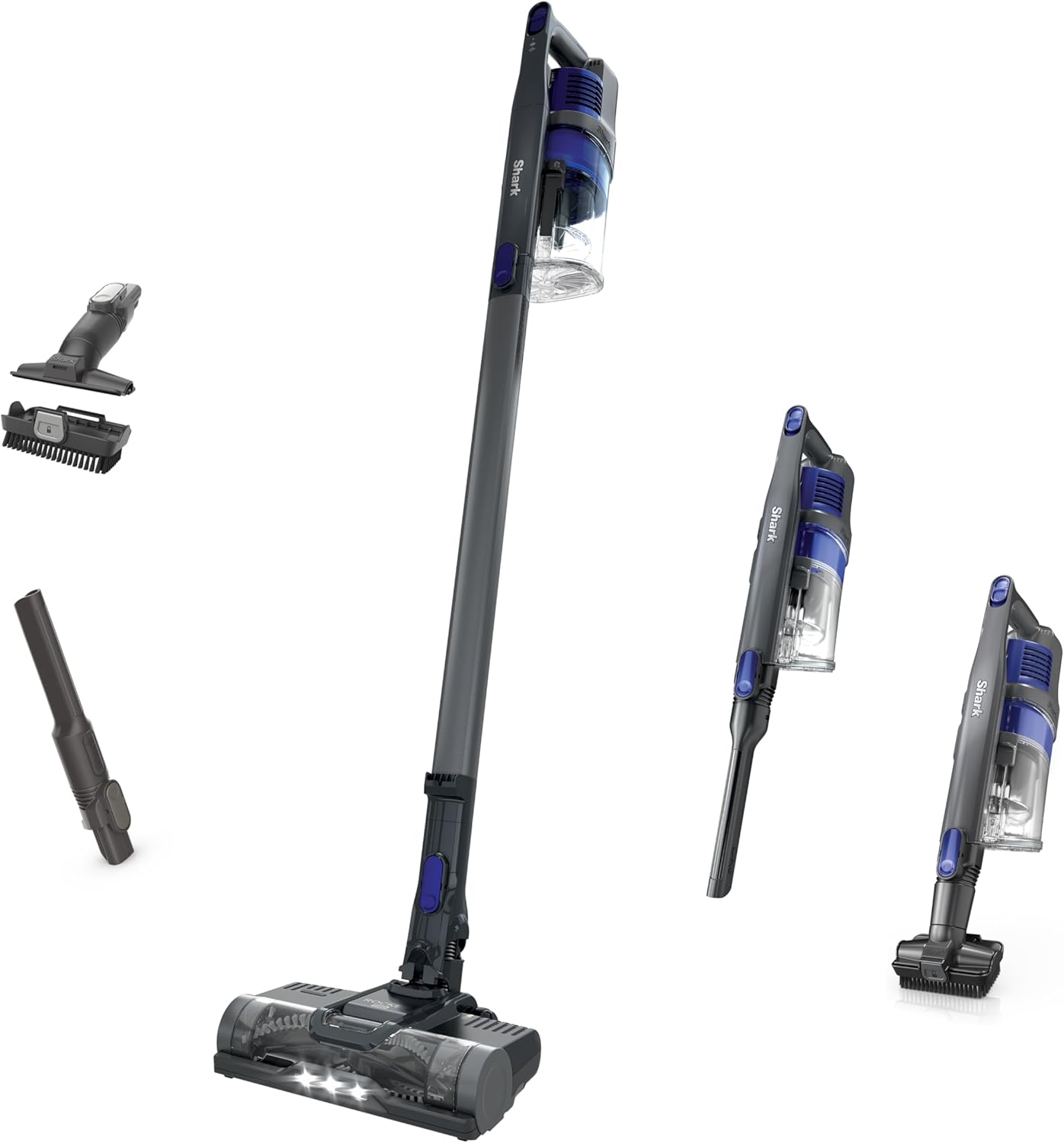 Shark PowerPro Reveal Plus Cordless Vacuum, FloorDetect & Dirt-Reveal Technology, HEPA Filter, Carpet & Hard Floor, Rechargeable, Charcoal, IZ376H detail 14