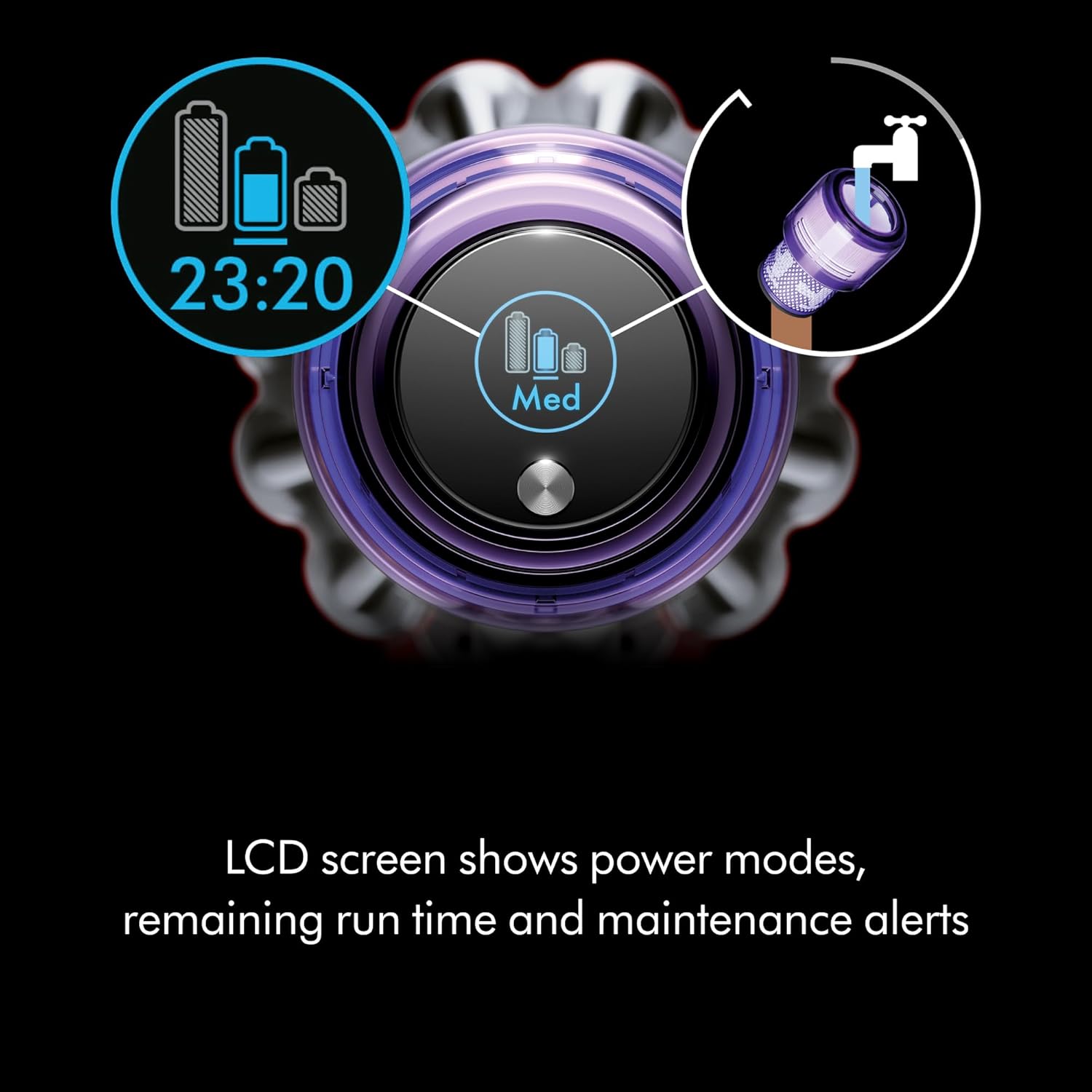Dyson V11 Origin Cordless Vacuum, 185AW, 3 Power Modes, Up to 60 Minutes,² Deep Cleans Hard Floors and Carpets, Detangles pet Hair, Converts to Handheld detail 17