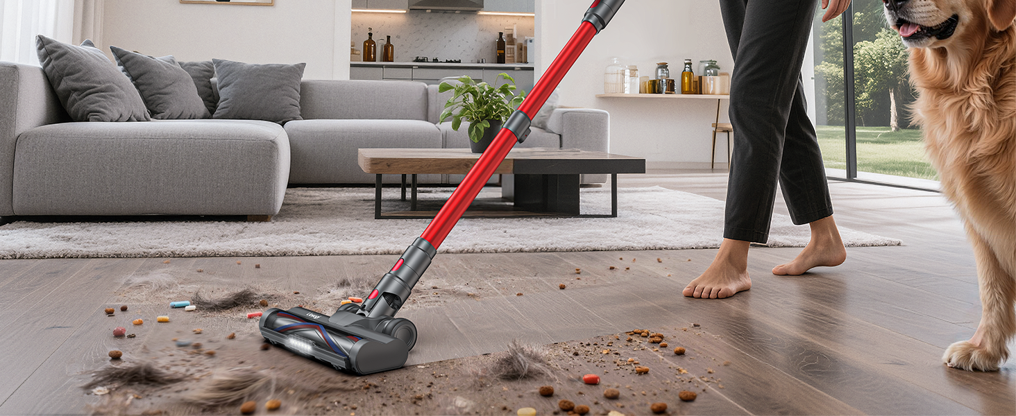 Cordless Vacuum Cleaner, Upgraded 55KPA 650W 70Mins Stick Vacuum with Hurricane Mode, Self-Standing, Touch Screen, 1.8L Dust Cup, Anti-tangle Wireless Vacumm, Vacuum Cleaners for Home/Pet Hair/Carpets detail 2