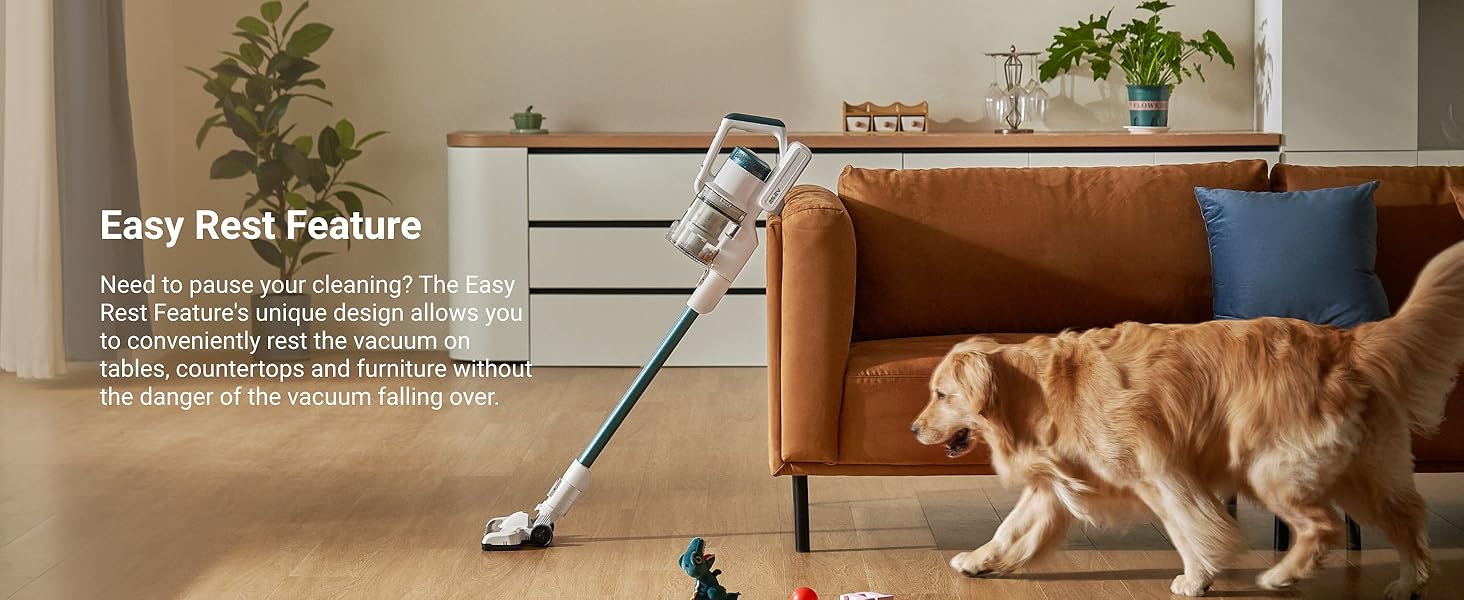 Eureka RapidClean Pro NEC280TL Cordless Stick Vacuum Cleaner - Lightweight 5.3 lbs, 40-Min Runtime, LED Headlights, 3 Power Modes, Ideal for Pet Hair, Hard Floors & Carpets detail 3