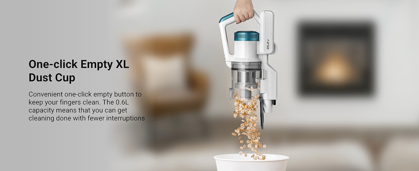 Eureka RapidClean Pro NEC280TL Cordless Stick Vacuum Cleaner - Lightweight 5.3 lbs, 40-Min Runtime, LED Headlights, 3 Power Modes, Ideal for Pet Hair, Hard Floors & Carpets detail 10