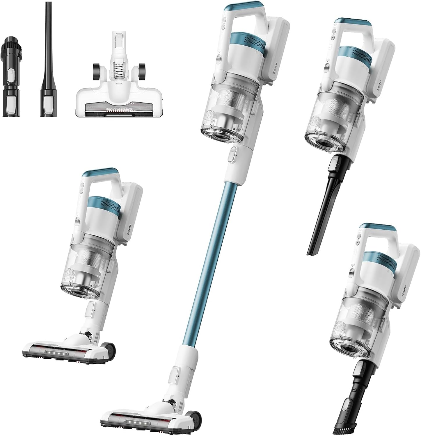 Eureka RapidClean Pro NEC280TL Cordless Stick Vacuum Cleaner - Lightweight 5.3 lbs, 40-Min Runtime, LED Headlights, 3 Power Modes, Ideal for Pet Hair, Hard Floors & Carpets detail 12