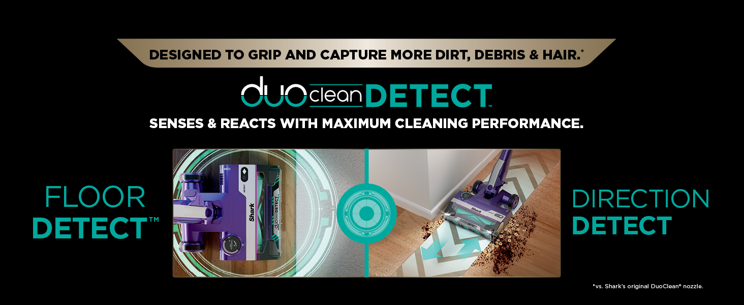 Shark POWERDETECT Ultra-Light Corded Stick Vacuum with DuoClean Technology, Self-Cleaning Brushroll for No Hair Wrap, Anti-Allergen Complete Seal & Odor Neutralizer Technology, Eggplant, HZ4002 detail 2