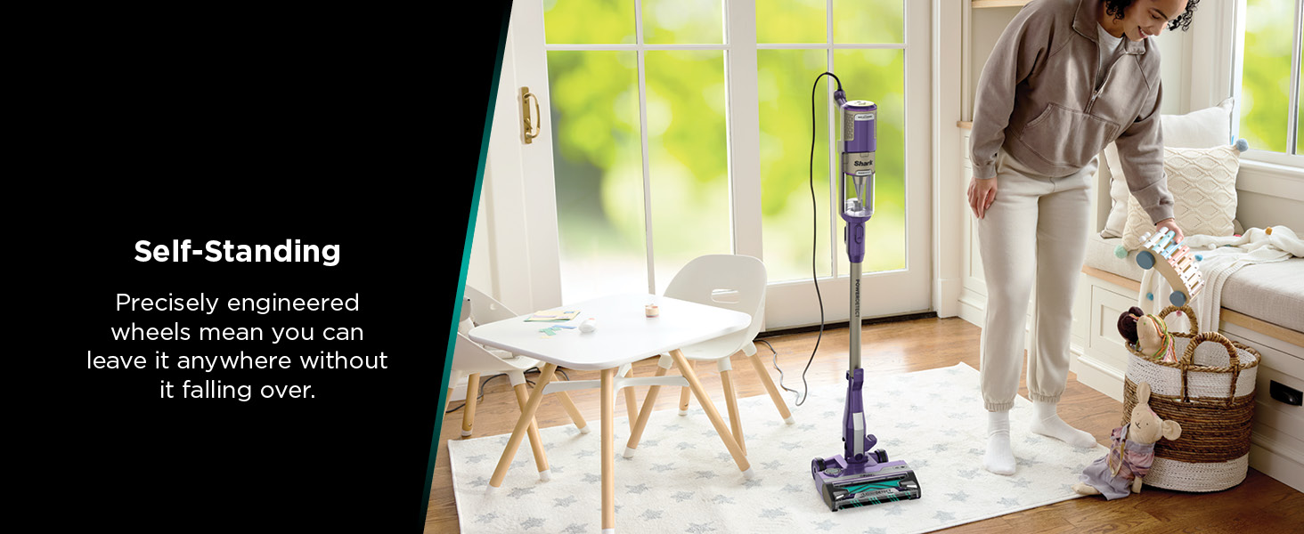 Shark POWERDETECT Ultra-Light Corded Stick Vacuum with DuoClean Technology, Self-Cleaning Brushroll for No Hair Wrap, Anti-Allergen Complete Seal & Odor Neutralizer Technology, Eggplant, HZ4002 detail 10