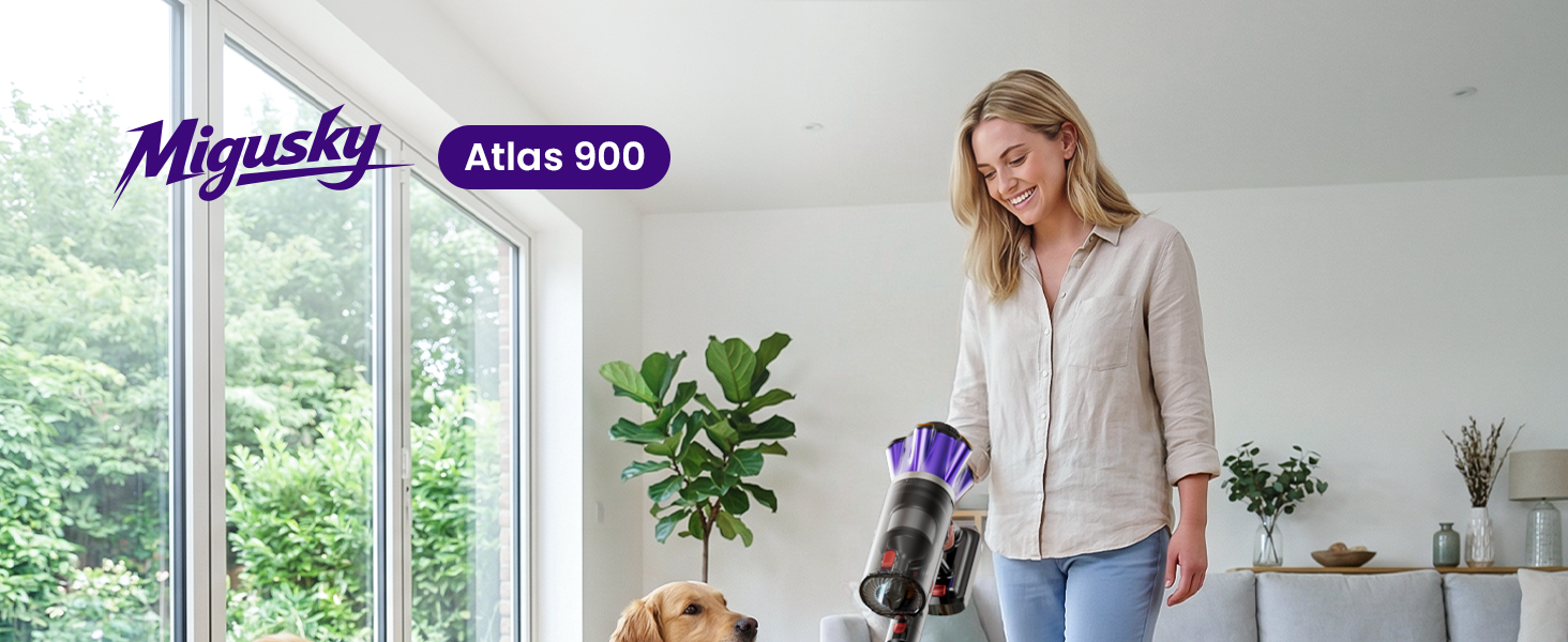 Cordless Vacuum Cleaner, 650W 55Kpa 70Mins Cordless Stick Vacuum with Hurricane Mode, 1.8L Cup, Anti-Tangle Vacuum Cordless, Self-Standing Vacuum Cleaners for Home Pet Hair Carpets detail 1