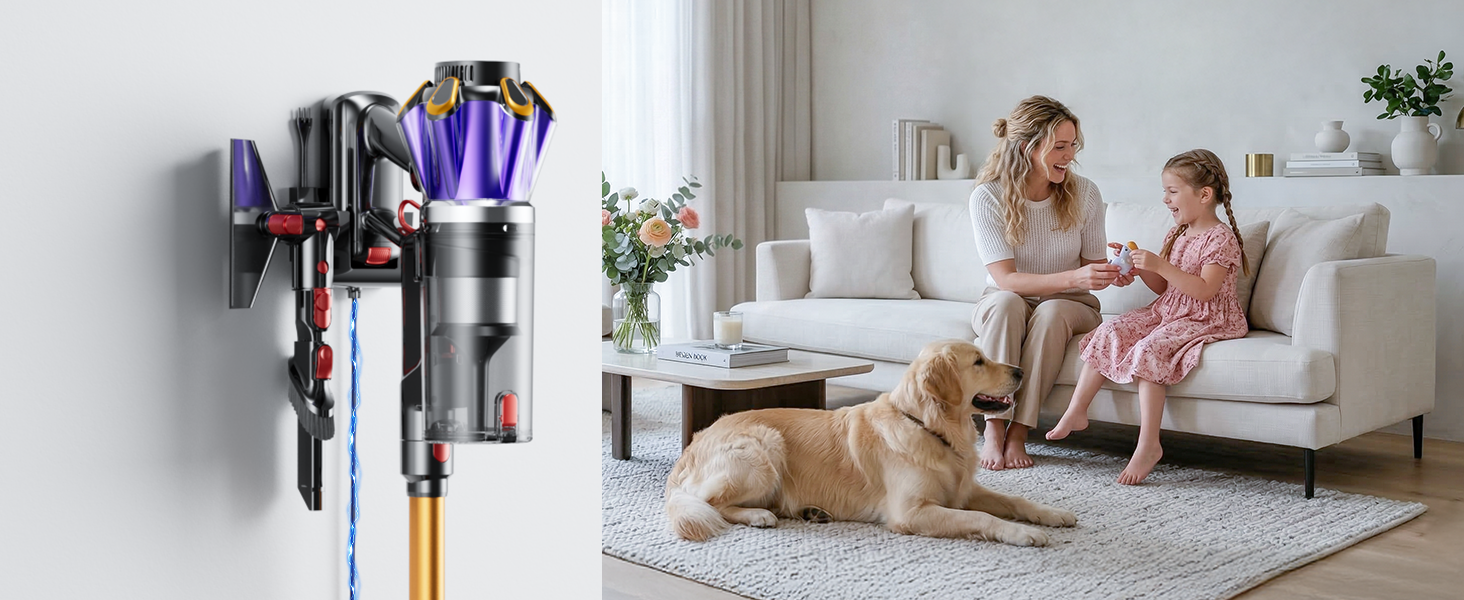 Cordless Vacuum Cleaner, 650W 55Kpa 70Mins Cordless Stick Vacuum with Hurricane Mode, 1.8L Cup, Anti-Tangle Vacuum Cordless, Self-Standing Vacuum Cleaners for Home Pet Hair Carpets detail 13