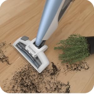 Kenmore DS1020 16V Cordless Stick Vacuum Lightweight 2-in-1 Handheld, LED Headlight with 2-Speed Power Control for Hardwood Floor, Carpet & Pet Hair, 16 Volts, Gray-Blue detail 2