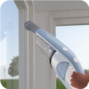 Kenmore DS1020 16V Cordless Stick Vacuum Lightweight 2-in-1 Handheld, LED Headlight with 2-Speed Power Control for Hardwood Floor, Carpet & Pet Hair, 16 Volts, Gray-Blue detail 3