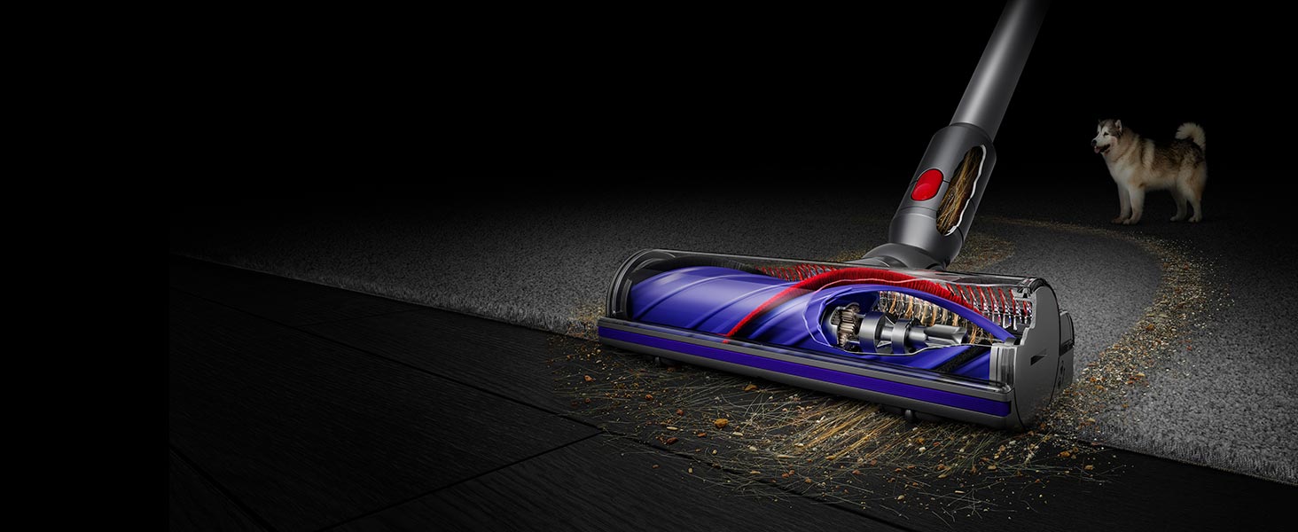 Dyson V8 Cordless Vacuum, Cleans Hard Floors and Carpets, Detangles, Converts to Handheld, 115AW, 2 Power Modes, Up to 40 Minutes¹ detail 3