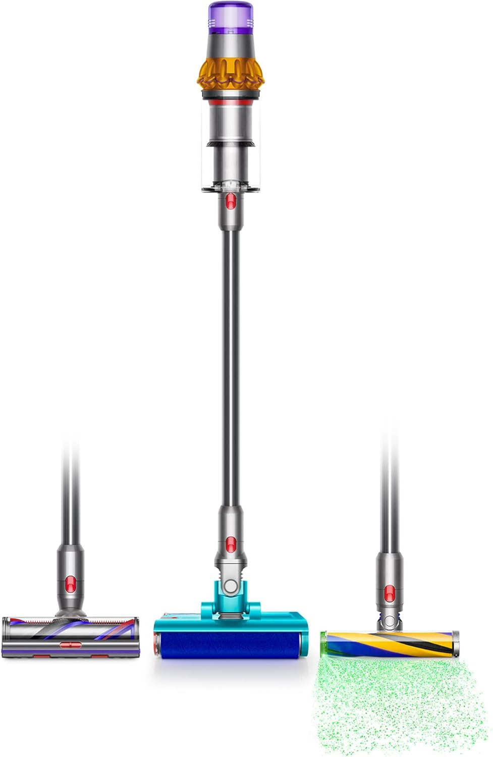 Dyson V15 Detect Plus Cordless Vacuum, Illumination Reveals dust, 240AW, 3 Power Modes, Up to 60 Minutes,² Deep Cleans Hard Floors and Carpets, Detangles pet Hair, Converts to Handheld detail 17